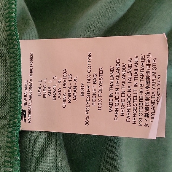 NWOT Limited Edition NYC Marathon New Balance Green Track Jacket - Picture 7 of 8